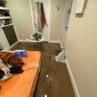 Before: water damage in a Colorado home